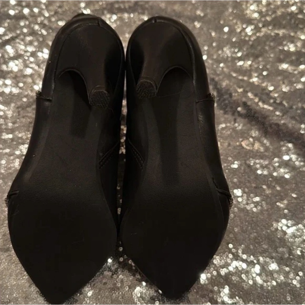 Elegant Black Studded Women's Ankle Boots - Picture 5 of 5